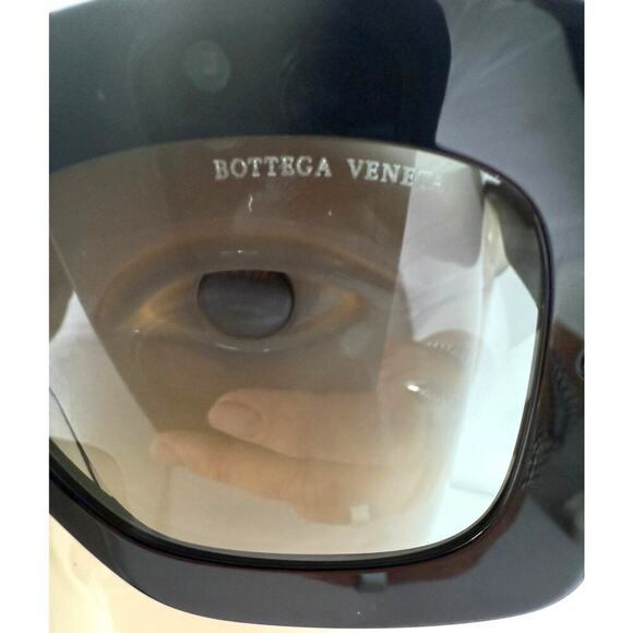 BOTTEGA VENETA Sunglasses Womens Oversized Square Black NEW Case + Dusty - Picture 6 of 6